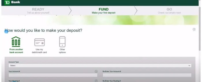 How to open a td bank checking account
